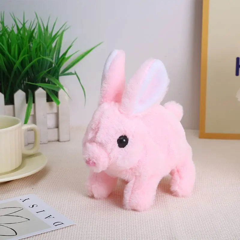 Electric Walking Bunny Plush Toy for Interactive Kids Playtime