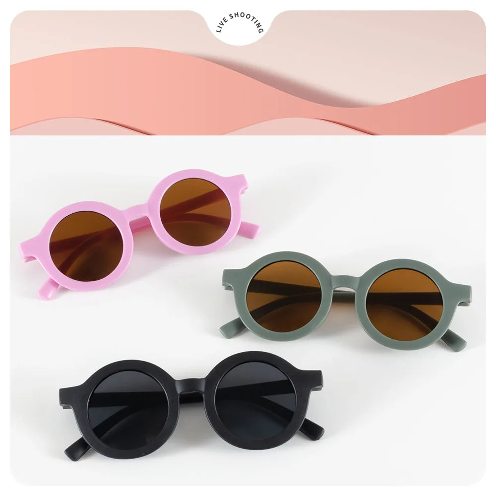 Round UV400 Baby & Kids Sunglasses for Ages 1–7