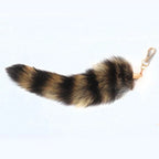 25cm Fox Tail Keychain Plush Bag & Car Charm