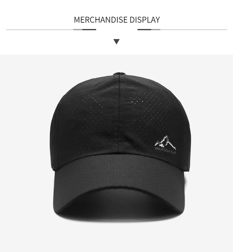 Unisex Ventilated Mesh Baseball Cap for Summer Outdoor Comfort