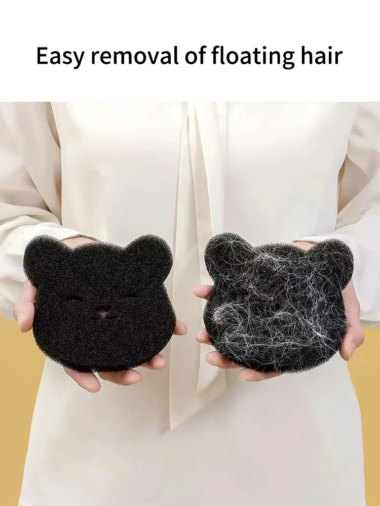 4PCS Bear Shape Laundry Balls Lint Catcher Reusable Pet Hair Remover Cleaning Sponge for Clothes Sofa Cat Dog Home House