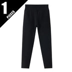 3/1 Piece Set For Autumn And Winter Children Solid Color Medium High Waist Thick Leggings Boys And Girls Fleece Warm Casual Pant