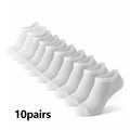 10/20 Pairs Men's Ankle Socks, Breathable Mesh Sports Socks, Casual Athletic Summer Thin Short Socks