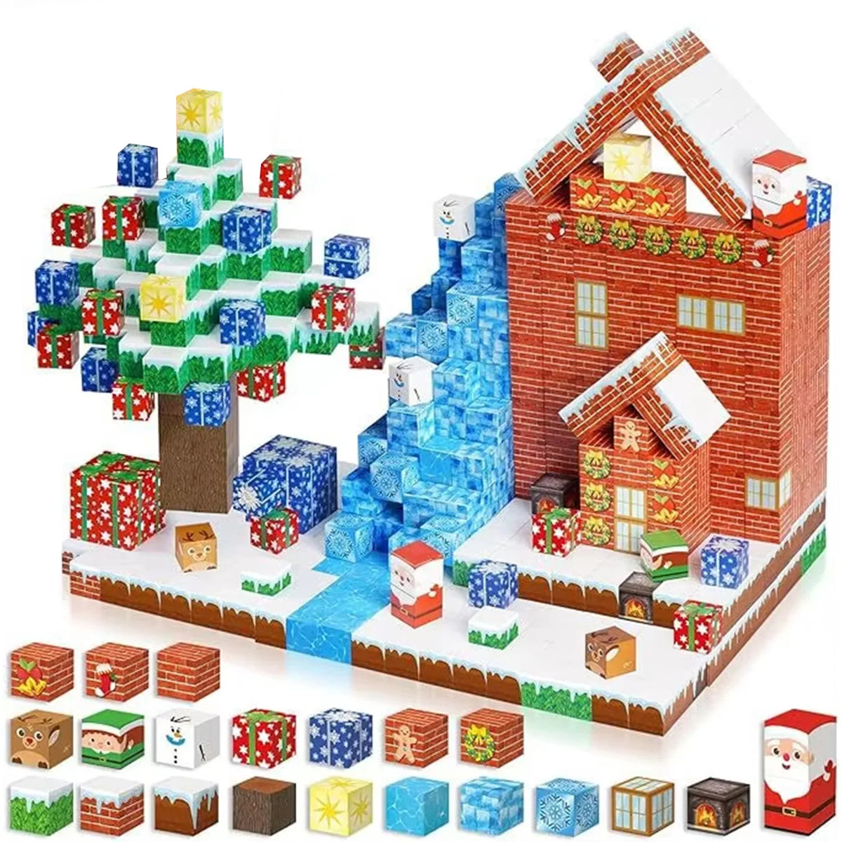Sensory Montessori Magnetic Stacking Cubes