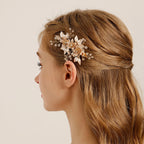 Pearl Flower Bridal Hair Comb for Women