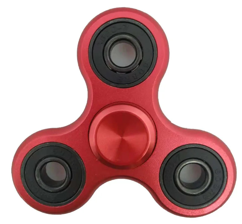 70mm Triangle Finger Aluminum Alloy Metal Spinner No Box R188 Bearing Turn for 3-4 Minutes Child Toys Decompression Toy Spinner