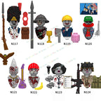 WM6075 WM6101 WM6102 Horror Movie Action Figure Building Blocks Halloween Series Character Accessories Model Brick Toys For Kids