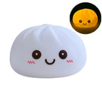 Simulation Dumplin Toy Night Light Soft Dumplings Soft Cute Steamer Birthday Gift Prank Props Colorful Dumping Toy Squishy Gifts