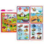 Magic Water Drawing Book with Reusable Coloring Pen for Kids Fun
