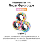Magnetic Fidget Rings 3PCS – Sensory Spinner Stress Relief Toy