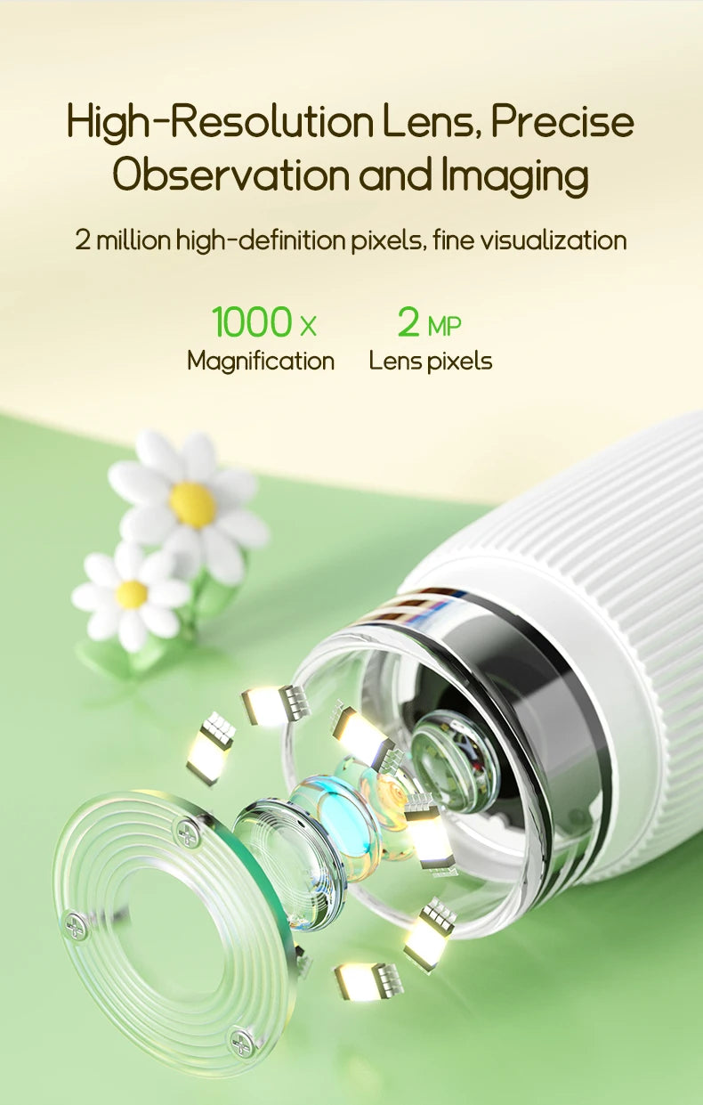 Kids 1000X Digital Microscope with LED Photo & Video Function