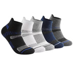 5 Pairs Men Spring Summe Autumn Cotton Sports Socks Mesh Breathable Running Basketball Cycling Male Short Socks Set For Men