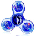 LED Light Up Fidget Spinner Luminous Finger Toy Hand Spinner Stress Reduction and Anxiety Relief Party Favors for Kids Adults