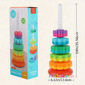Rainbow Spinning Stacking Ring Toy