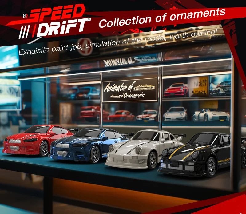 KF20 1:64 Mini 4WD RC Drift Racing Car with Full Proportional Control