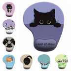 Non-Slip Cartoon Animal Mouse Pad Soft Ergonomic Comfortable Wrist Rest Smooth Surface Silicone Desktop Wrist Support