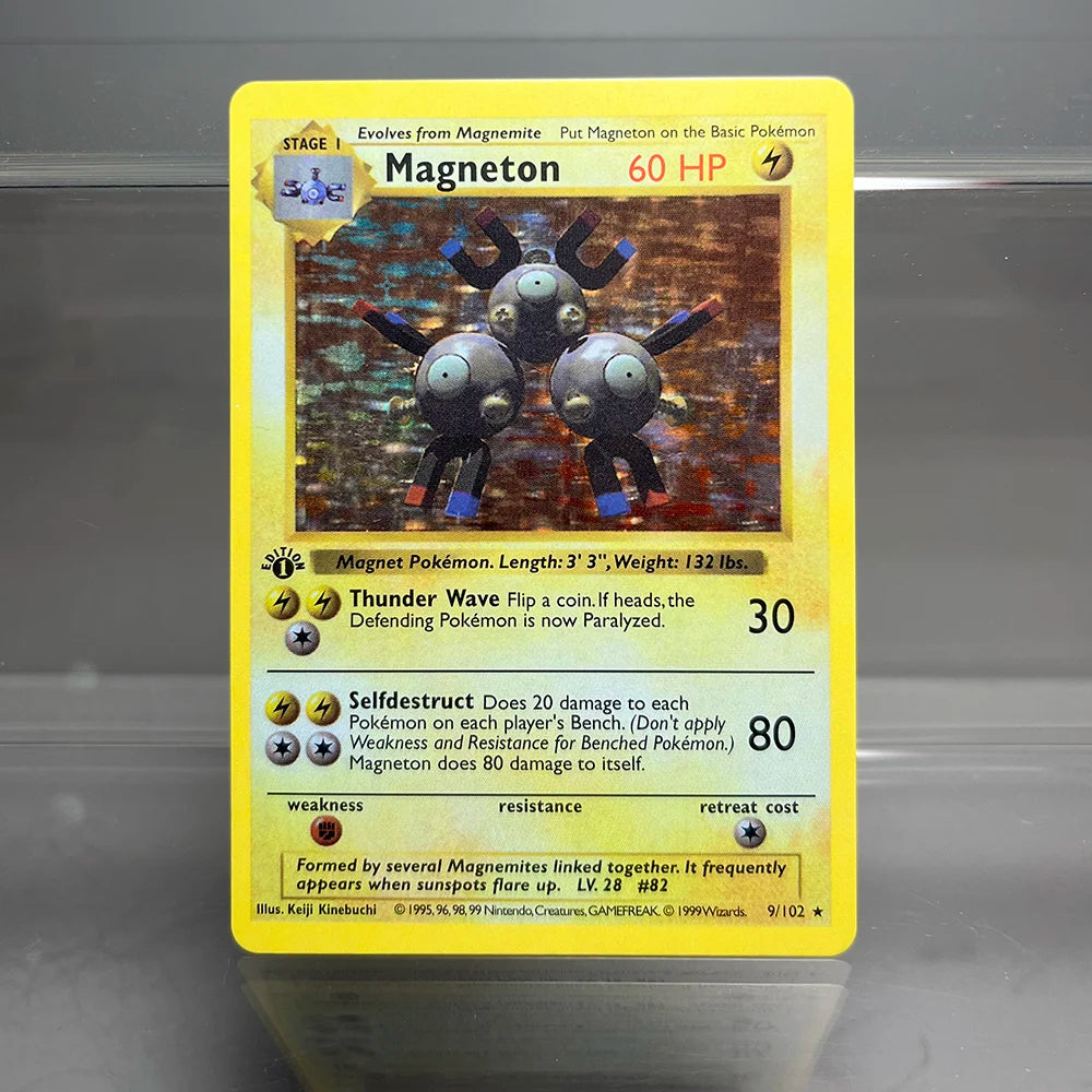 PKM Cards 1st Edition Charizard Blastoise Dragonite 1996 Base Set Single Foil Cards Game Collection Cards PTCG Proxy Cards