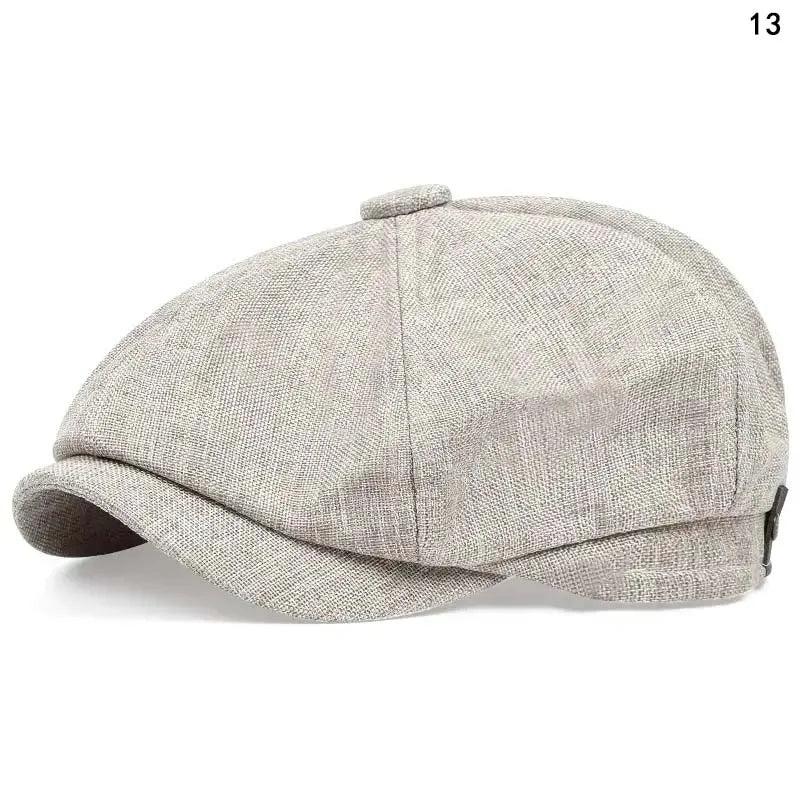 Retro Newsboy Octagonal Beret Cap for Classic Casual Style