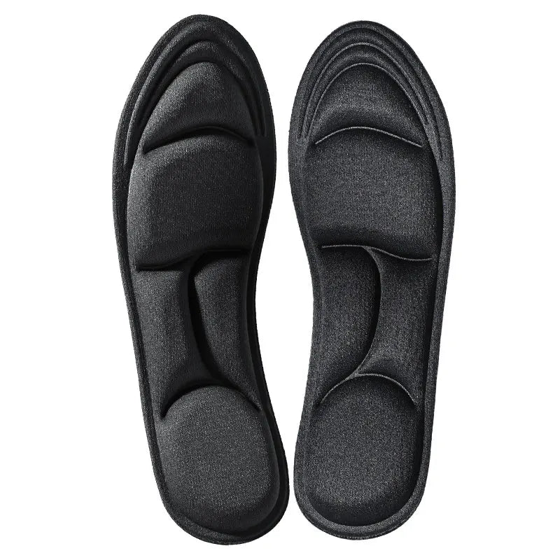 1/2/4/16Pairs 5D Massage Memory Foam Insoles For Shoes Sole Breathable Cushion Sport Running Insoles For Feet Orthopedic Insoles