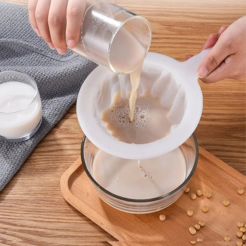Ultra Fine Nylon Mesh Strainer Spoon for Coffee Tea and Juice Filter
