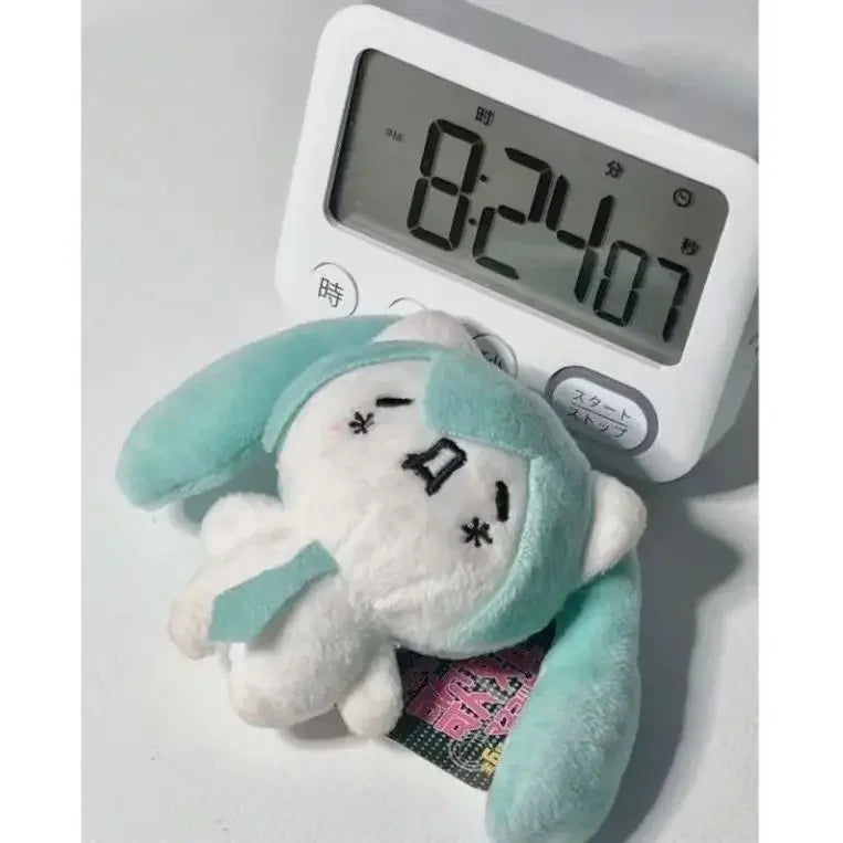 Hatsune Miku Plush Keychain Kawaii Anime Bag Charm