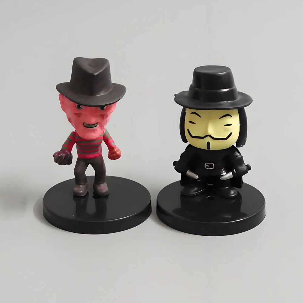HOT 10pcs Anime Horror Film Series Action Figure Model Halloween Doll Gift