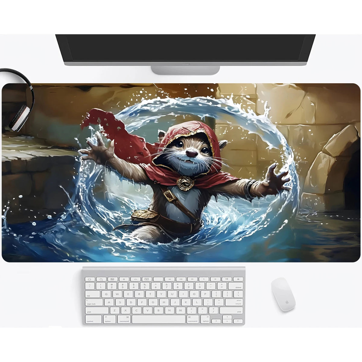 Magic playmat gathering gaming mats Frog Wizard theme anime desk mat Desk accessories 35X60cm mouse mat Raccoon tapete magic mat