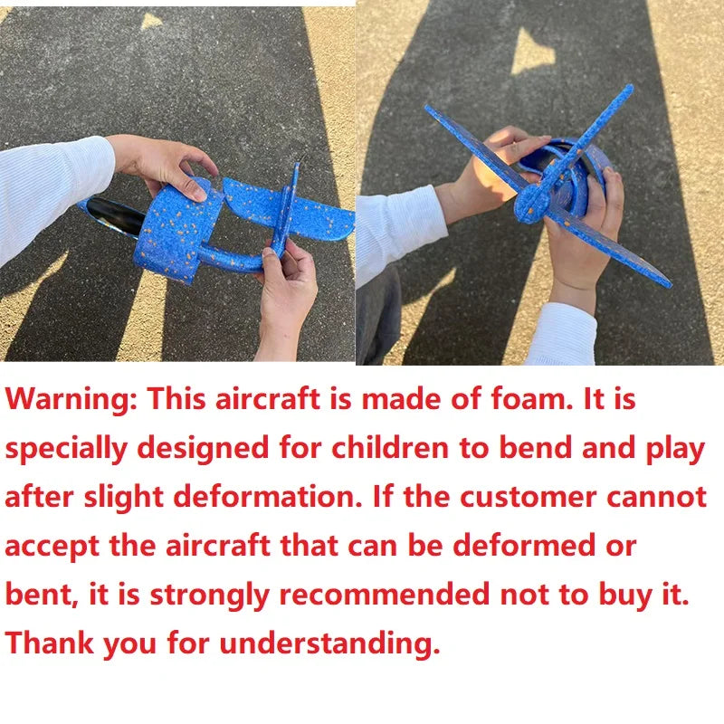 50CM Foam Glider Plane – Hand Throw Outdoor Flying Toy