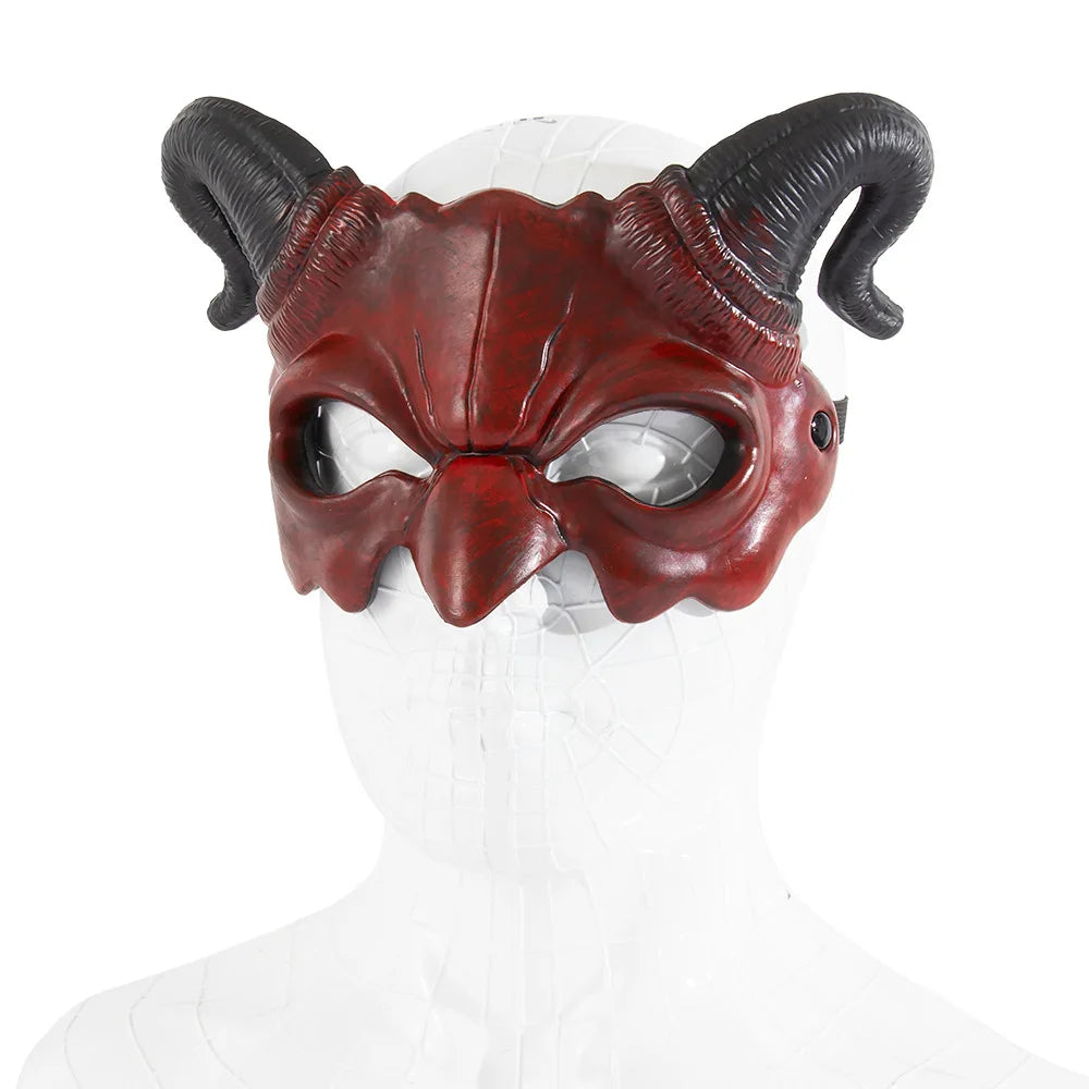 Upgraded RP Devil Half-Face Mask, Carnival and Halloween Party Costume and Props for Holiday Atmosphere Fortnite