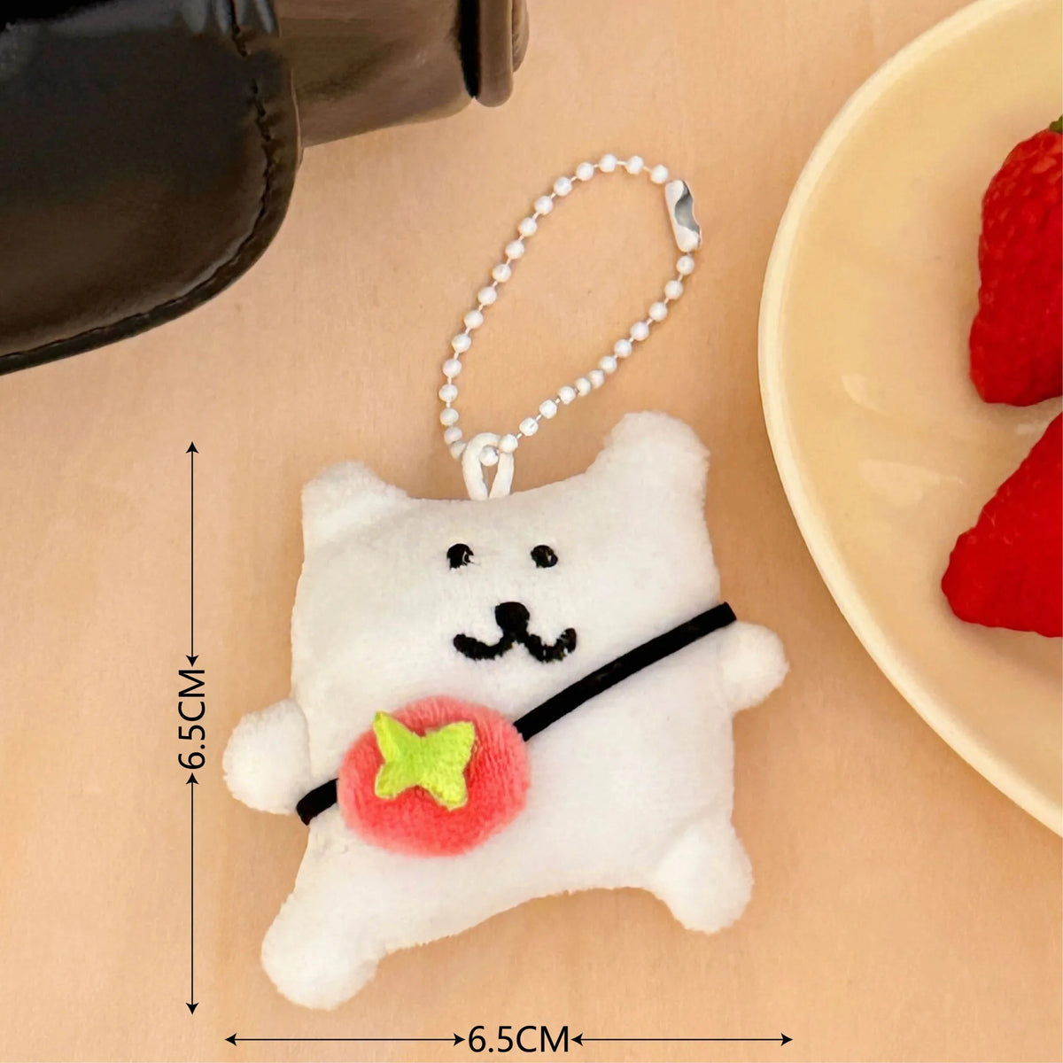 Cute Cartoon Puppy Plush Keychain Bag Charm