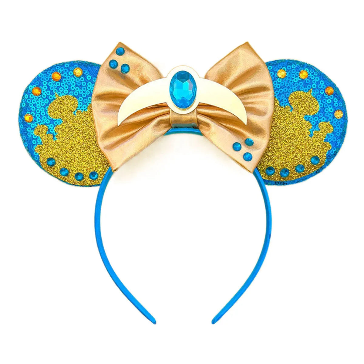 Frozen Elsa Mickey Mouse Ear Headband Sparkling Purple Bow Hair Hoops for Party Valentine Day Gift Holiday Hair Accessories