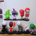 Nightmare Before Christmas Jack Skellington Pvc Action Figure Collection Model Bobble Head Dolls Toy For Children