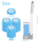 18/36Pcs Disposable Toilet Brush Wall Mounted Toilet Brush with Replacement Head Cleaning Set Home Bathroom WC Accessories