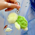Cute Rabbit Bow Plush Keychain Bag Charm Gift for Girls and Women
