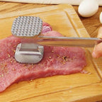 Heavy-Duty Zinc Alloy Meat Tenderizer Hammer – Steak, Chicken & Pork Meat Mallet