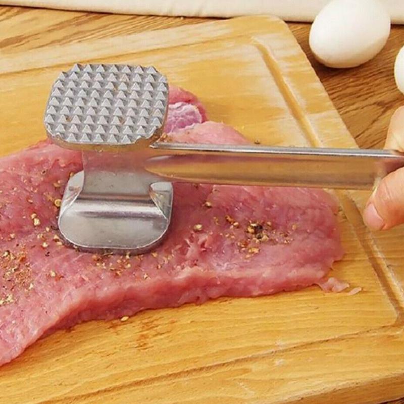 Heavy-Duty Zinc Alloy Meat Tenderizer Hammer – Steak, Chicken & Pork Meat Mallet