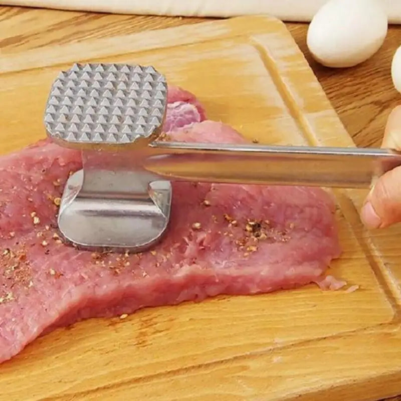 Heavy-Duty Zinc Alloy Meat Tenderizer Hammer – Steak, Chicken & Pork Meat Mallet