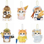Mofusand Travel Plush Keychain Anime Cat Bag Charm Gift Toy