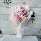Hello Kitty Cartoon Plush Bouquet  Anime Rose Flowers Doll Home Wedding Decoration Christmas Valentine's Day Gift