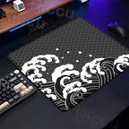 Gaming Mice Mat Great Wave Art Control Mousepad Anti-slip Small Deskmat Pc Gamer Accessoires 18x22cm Lock Edge Speed KeyboardPad