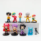 Anime Q Version Figurine Set – 10pcs Mini Collectible Toys