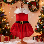 Cute Pet Dresses For Christmas Cosplay Dog Princess Skirt For Small Medium Dogs Cats Kitten Soft Cozy Pets Dresses Kitty Costume