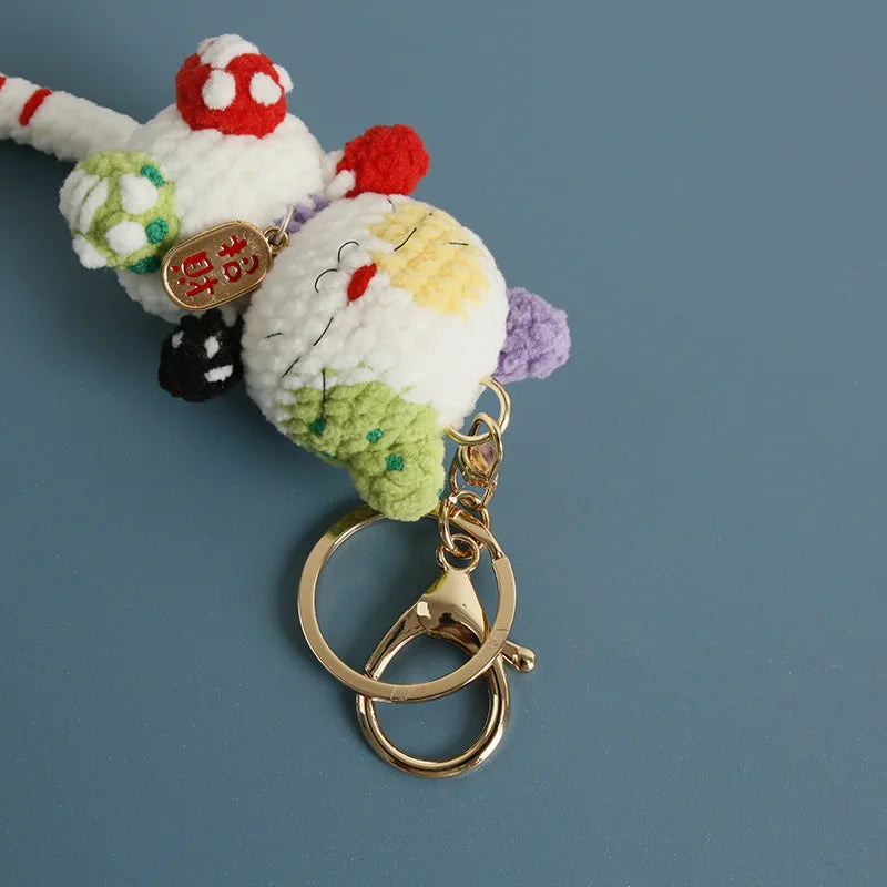 Small Cat Crochet Keychain Cute Kitten Bag Charm