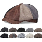 Retro Newsboy Octagonal Beret Cap for Classic Casual Style