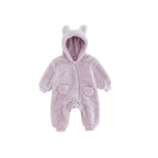 Spring Baby Romper Warm Fleece Jumpsuits for Baby Autumn Long Sleeve Infant Rompers Newborn Boy Girl Homewear Pajamas