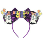 2026 Trip Mouse Ears Headband for Girls Women Sequin Castle 5"Bow Hairband Festival Party Cosplay DIY Hair Accessories