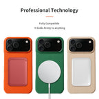 for Magsafe Case for iPhone 17 15 16 18 Pro Max Air Lychee Natural Cowhide Leather Magnetic Protector Luxury Phone Back Cover