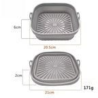 Foldable Air Fryer Silicone Liner Reusable Air Fryer Silicone Baking Tray Food Grade Silicone Air Fryer Mat