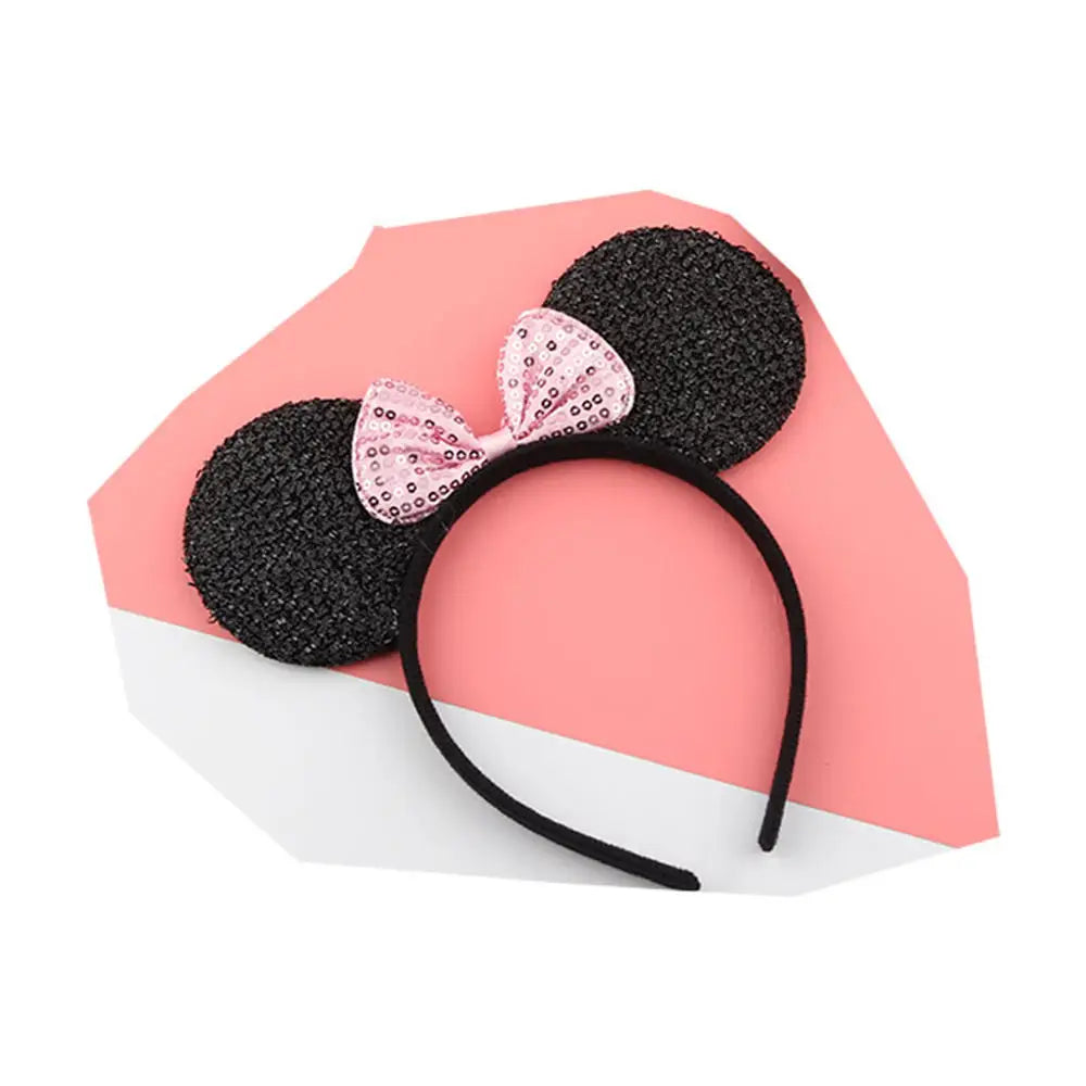 Mouse Ears Sequin Bow Headband for Kids & Moms