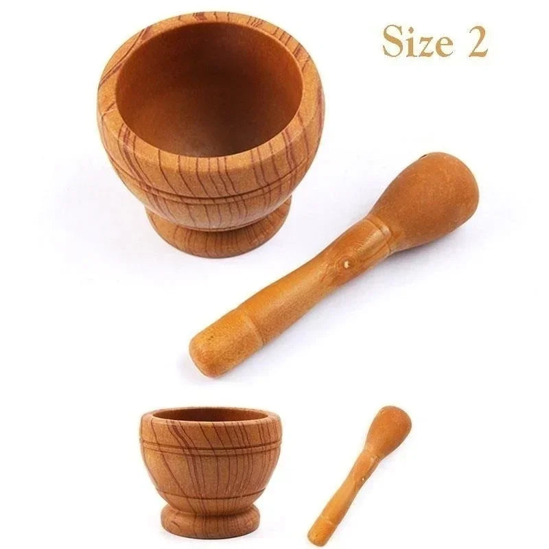 Resin Mortar and Pestle Set – Garlic, Herb & Spice Grinding Kitchen Tool